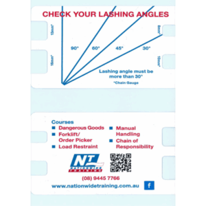 Load Restraint Angles Card